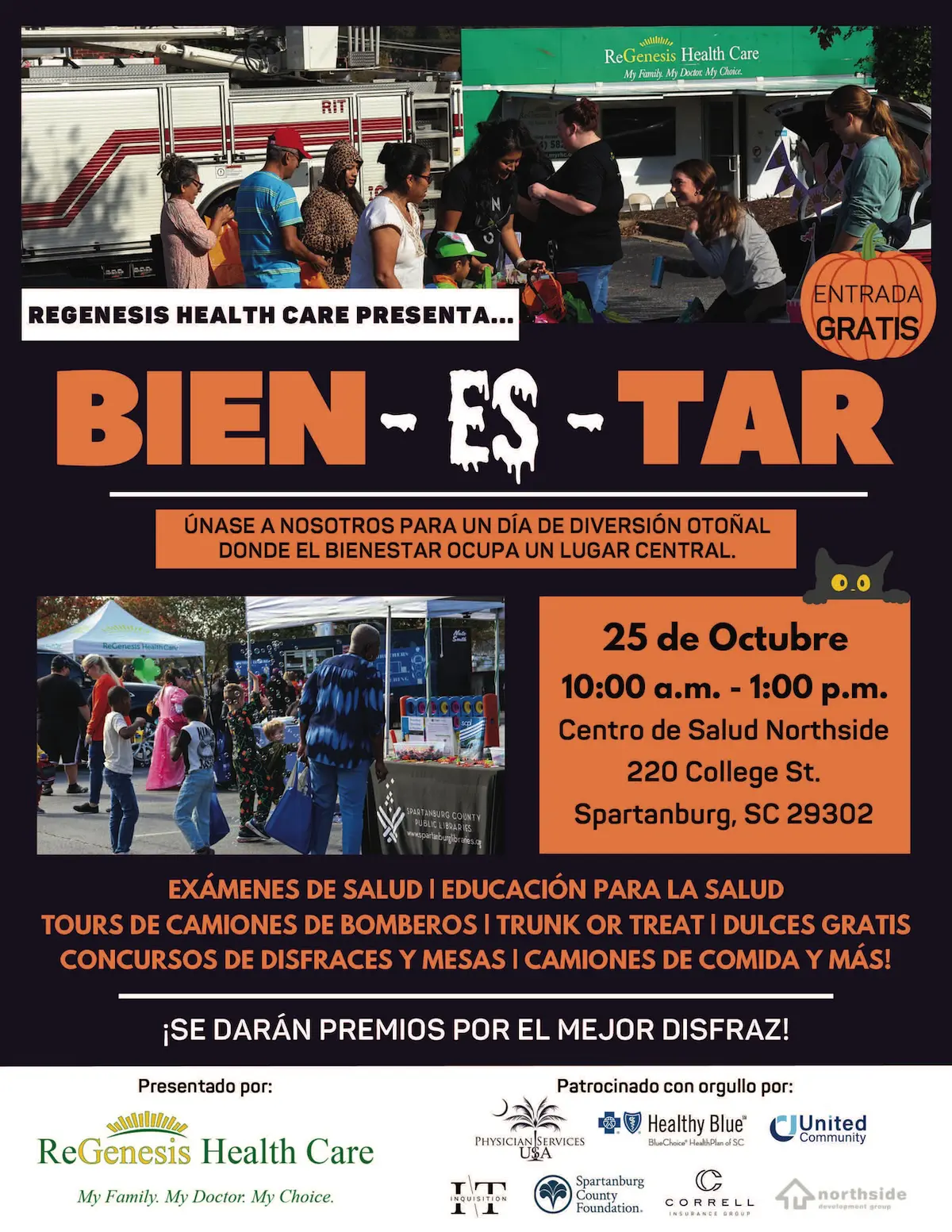 Well-o-ween Event Flyer Spanish