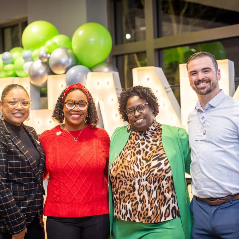 Left to right, Erica Rhodes, Dr. JaLisa Jordan, Selena Smith, Keith Hill