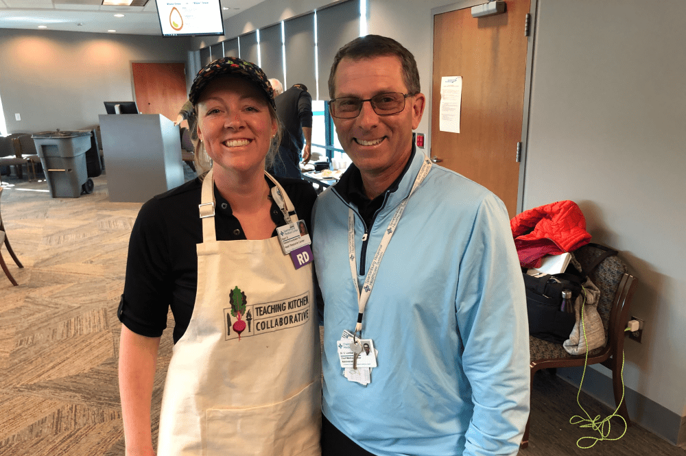 Kerri Stewart, Registered Dietitian, at the Cooking Up Confidence event